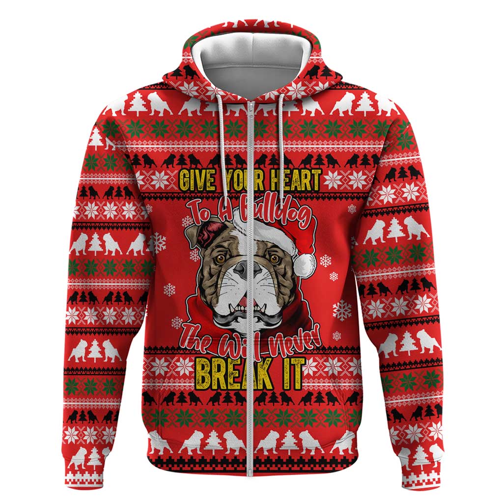 Give Your Heart Pitbull Dog Christmas Hoodie Xmas Holiday Patterns - Wonder Print Shop