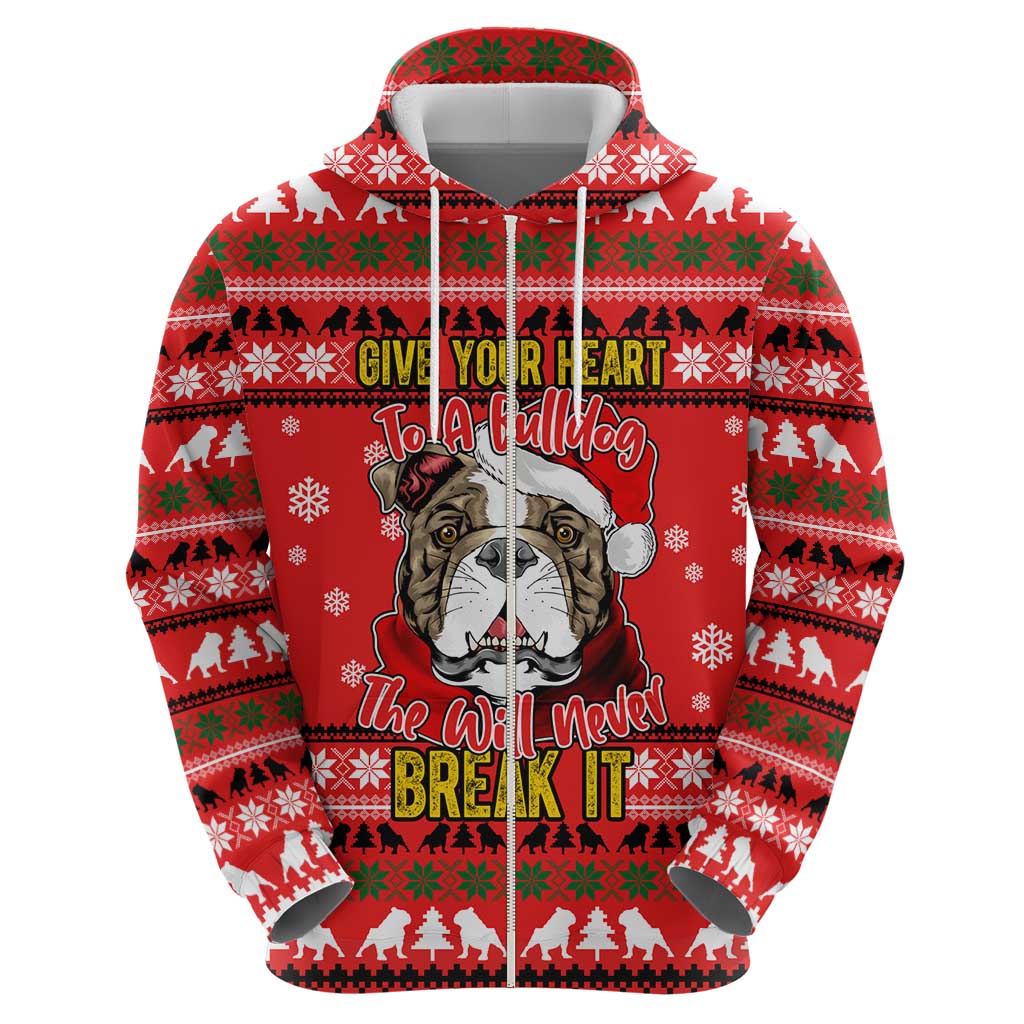 Give Your Heart Pitbull Dog Christmas Hoodie Xmas Holiday Patterns - Wonder Print Shop