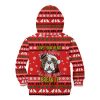 Give Your Heart Pitbull Dog Christmas Kid Hoodie Xmas Holiday Patterns - Wonder Print Shop