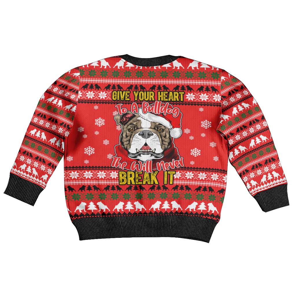 Give Your Heart Pitbull Dog Christmas Kid Ugly Christmas Sweater Xmas Holiday Patterns - Wonder Print Shop