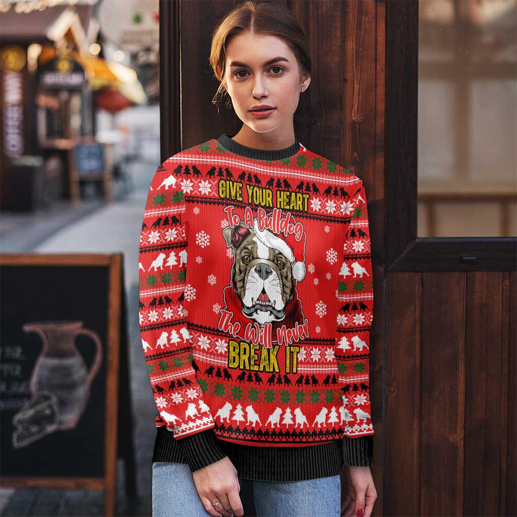 Give Your Heart Pitbull Dog Christmas Ugly Christmas Sweater Xmas Holiday Patterns - Wonder Print Shop