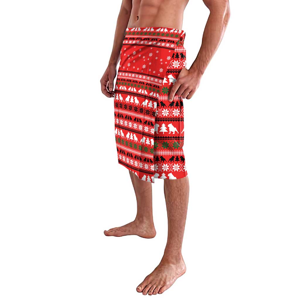 Give Your Heart Pitbull Dog Christmas Lavalava Xmas Holiday Patterns - Wonder Print Shop