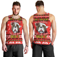 Give Your Heart Pitbull Dog Christmas Men Tank Top Xmas Holiday Patterns - Wonder Print Shop