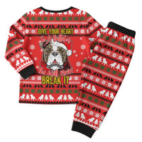 Give Your Heart Pitbull Dog Christmas Pajama Set Xmas Holiday Patterns - Wonder Print Shop