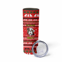 Give Your Heart Pitbull Dog Christmas Skinny Tumbler Xmas Holiday Patterns - Wonder Print Shop