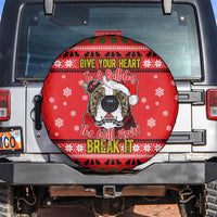Give Your Heart Pitbull Dog Christmas Spare Tire Cover Xmas Holiday Patterns - Wonder Print Shop