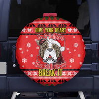 Give Your Heart Pitbull Dog Christmas Spare Tire Cover Xmas Holiday Patterns - Wonder Print Shop