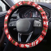 Give Your Heart Pitbull Dog Christmas Steering Wheel Cover Xmas Holiday Patterns - Wonder Print Shop