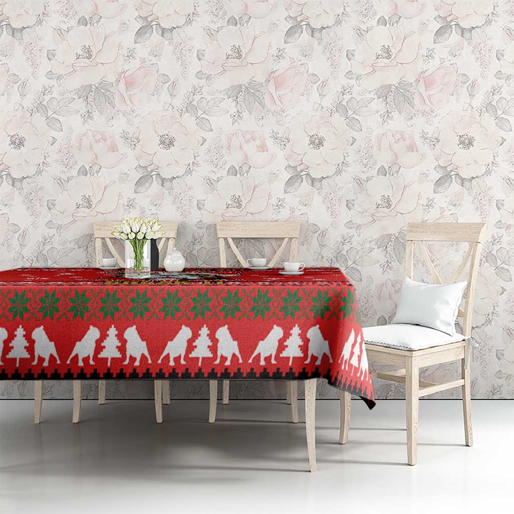 Give Your Heart Pitbull Dog Christmas Tablecloth Xmas Holiday Patterns - Wonder Print Shop