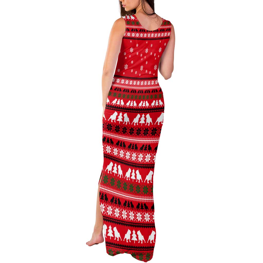 Give Your Heart Pitbull Dog Christmas Tank Maxi Dress Xmas Holiday Patterns - Wonder Print Shop