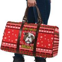 Give Your Heart Pitbull Dog Christmas Travel Bag Xmas Holiday Patterns - Wonder Print Shop