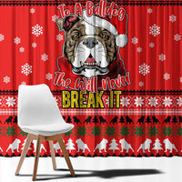 Give Your Heart Pitbull Dog Christmas Window Curtain Xmas Holiday Patterns - Wonder Print Shop