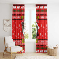 Give Your Heart Pitbull Dog Christmas Window Curtain Xmas Holiday Patterns - Wonder Print Shop