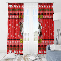 Give Your Heart Pitbull Dog Christmas Window Curtain Xmas Holiday Patterns - Wonder Print Shop