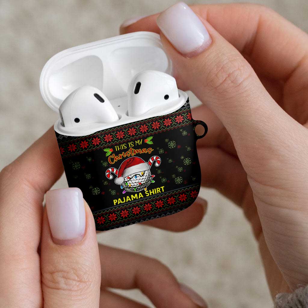 Golf Pajama Christmas AirPods Case Xmas Holiday Patterns - Wonder Print Shop