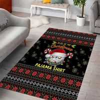 Golf Pajama Christmas Area Rug Xmas Holiday Patterns - Wonder Print Shop