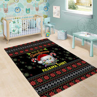 Golf Pajama Christmas Area Rug Xmas Holiday Patterns - Wonder Print Shop