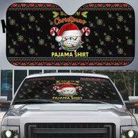 Golf Pajama Christmas Auto Sun Shade Xmas Holiday Patterns - Wonder Print Shop