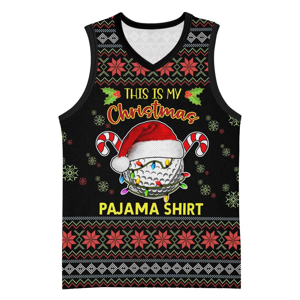 Golf Pajama Christmas Basketball Jersey Xmas Holiday Patterns - Wonder Print Shop
