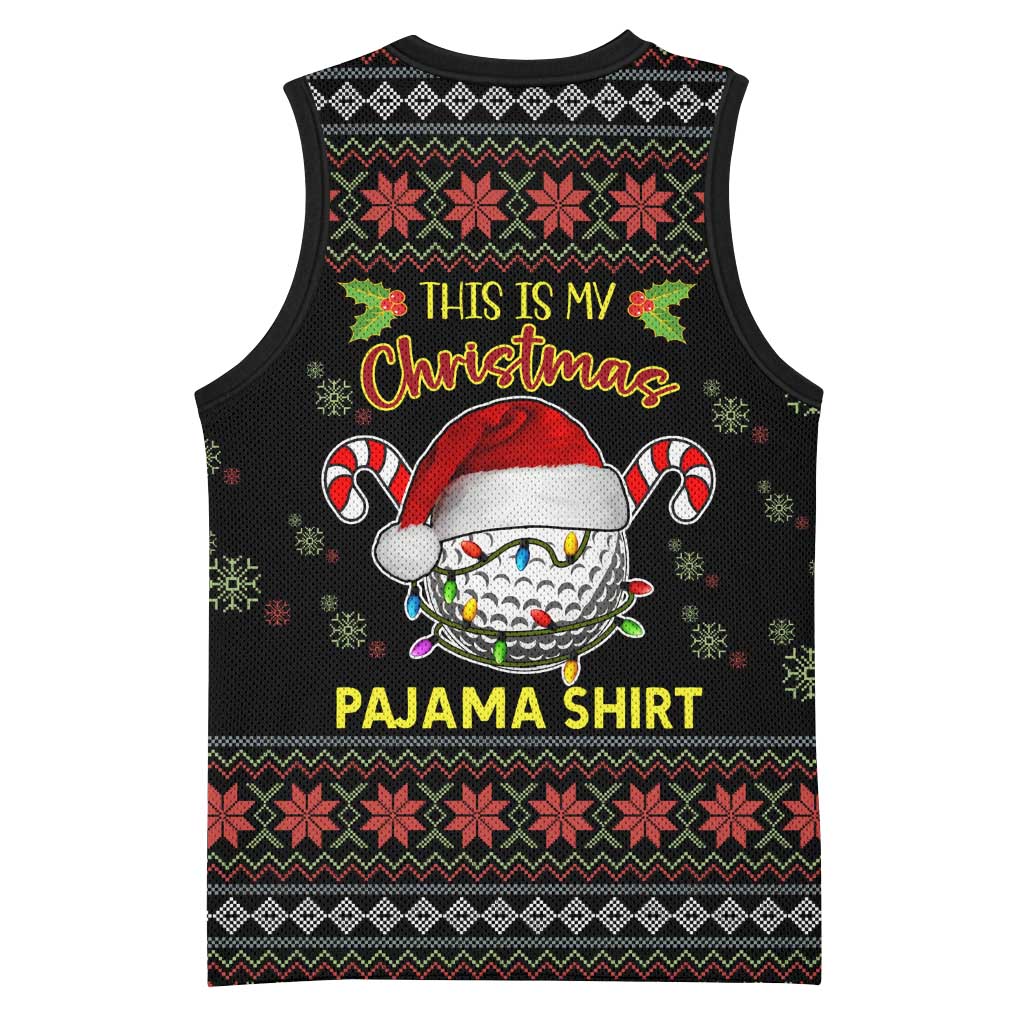 Golf Pajama Christmas Basketball Jersey Xmas Holiday Patterns - Wonder Print Shop