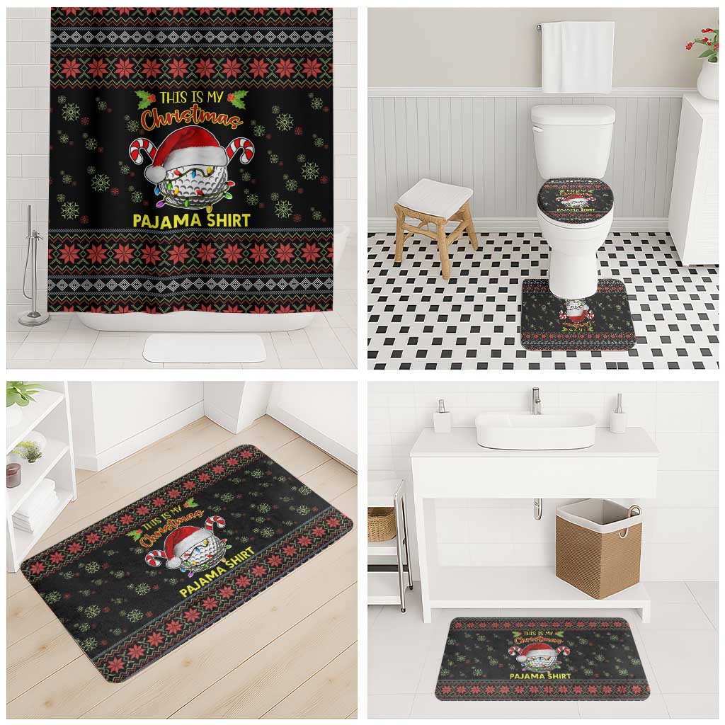 Golf Pajama Christmas Bathroom Set Xmas Holiday Patterns - Wonder Print Shop