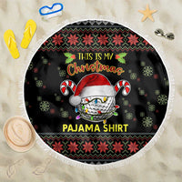 Golf Pajama Christmas Beach Blanket Xmas Holiday Patterns - Wonder Print Shop