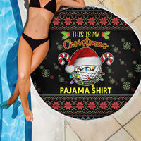 Golf Pajama Christmas Beach Blanket Xmas Holiday Patterns - Wonder Print Shop