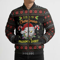 Golf Pajama Christmas Bomber Puffer Jacket Xmas Holiday Patterns - Wonder Print Shop