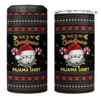 Golf Pajama Christmas 4 in 1 Can Cooler Tumbler Xmas Holiday Patterns - Wonder Print Shop