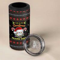 Golf Pajama Christmas 4 in 1 Can Cooler Tumbler Xmas Holiday Patterns - Wonder Print Shop
