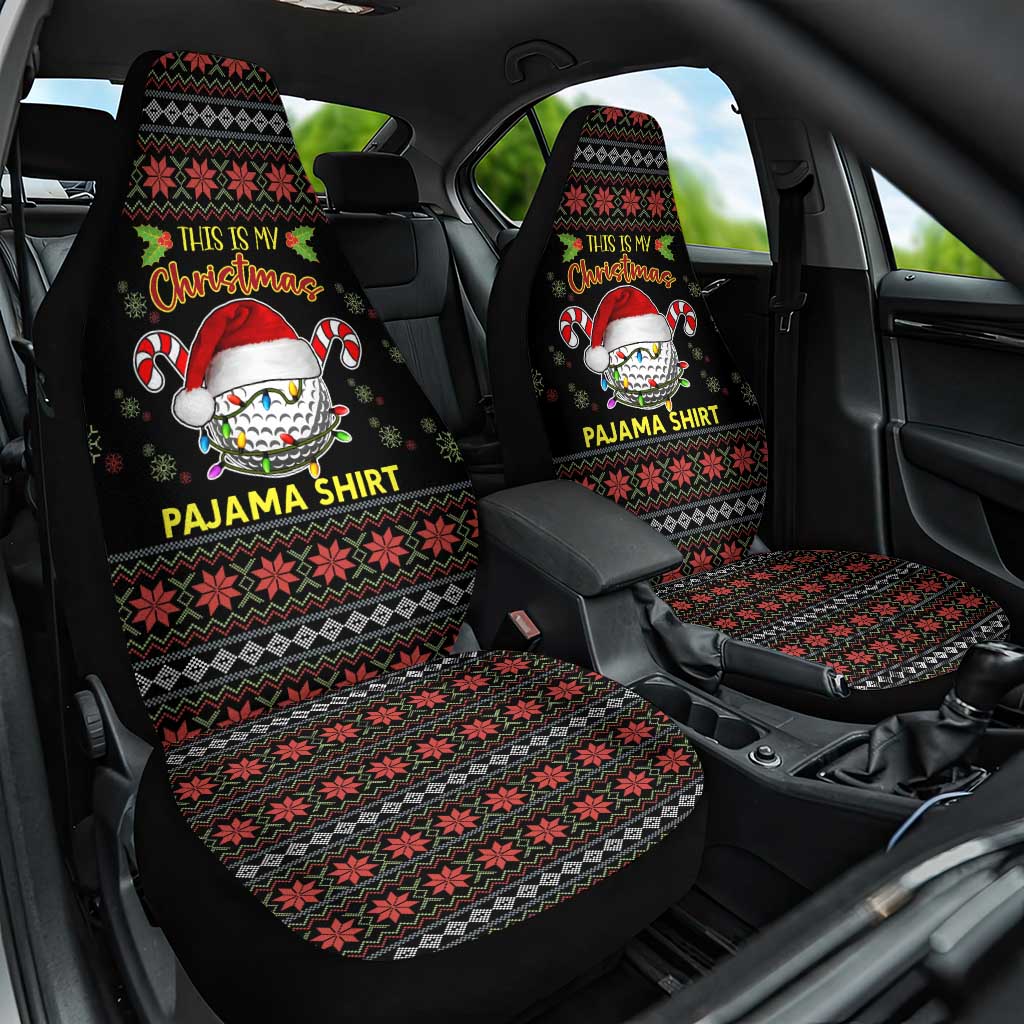 Golf Pajama Christmas Car Seat Cover Xmas Holiday Patterns - Wonder Print Shop