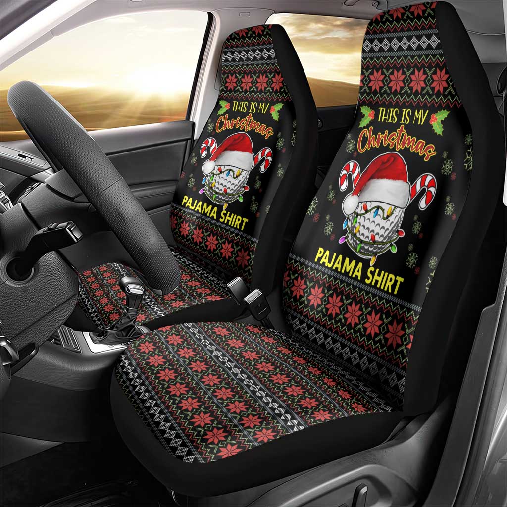 Golf Pajama Christmas Car Seat Cover Xmas Holiday Patterns - Wonder Print Shop
