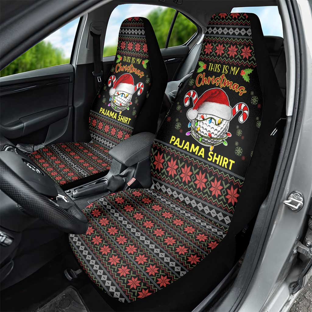 Golf Pajama Christmas Car Seat Cover Xmas Holiday Patterns - Wonder Print Shop