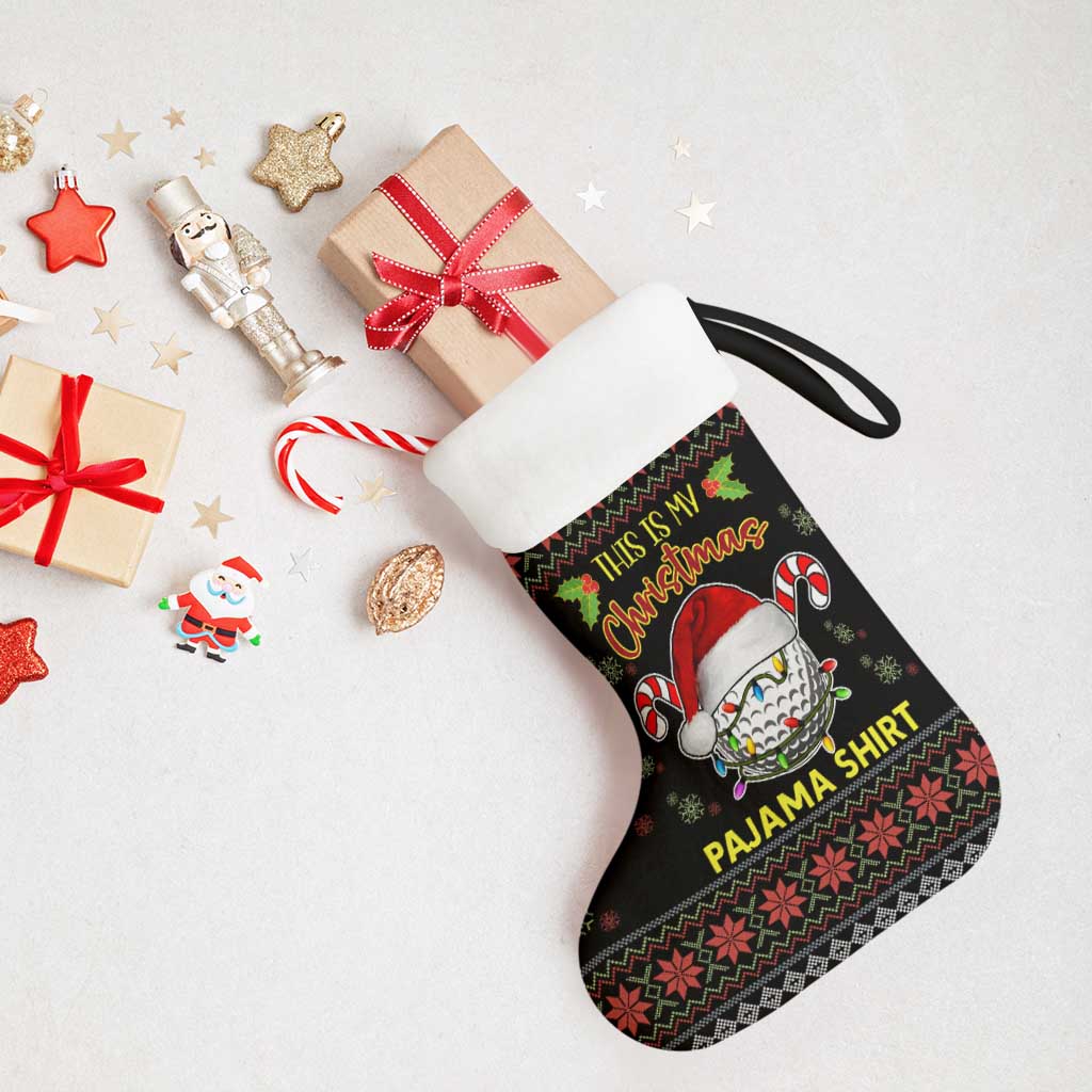 Golf Pajama Christmas Stocking Xmas Holiday Patterns - Wonder Print Shop