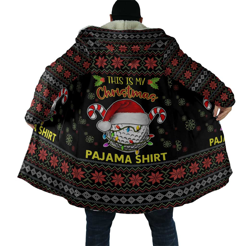 Golf Pajama Christmas Cloak Xmas Holiday Patterns - Wonder Print Shop