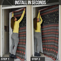 Golf Pajama Christmas Door Cover Xmas Holiday Patterns - Wonder Print Shop