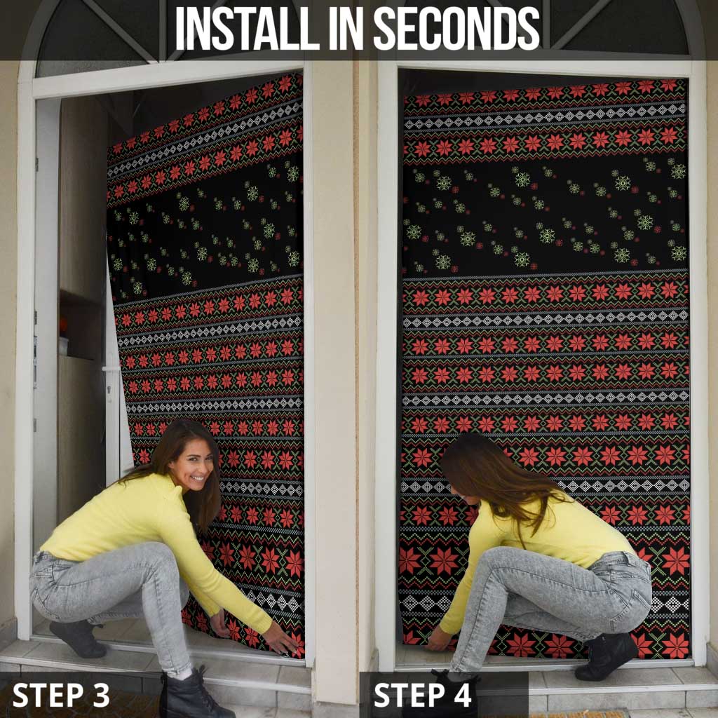 Golf Pajama Christmas Door Cover Xmas Holiday Patterns - Wonder Print Shop