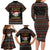 Golf Pajama Christmas Family Matching Long Sleeve Bodycon Dress and Hawaiian Shirt Xmas Holiday Patterns - Wonder Print Shop