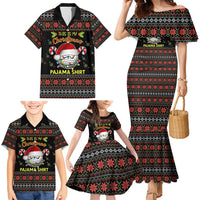 Golf Pajama Christmas Family Matching Mermaid Dress and Hawaiian Shirt Xmas Holiday Patterns - Wonder Print Shop