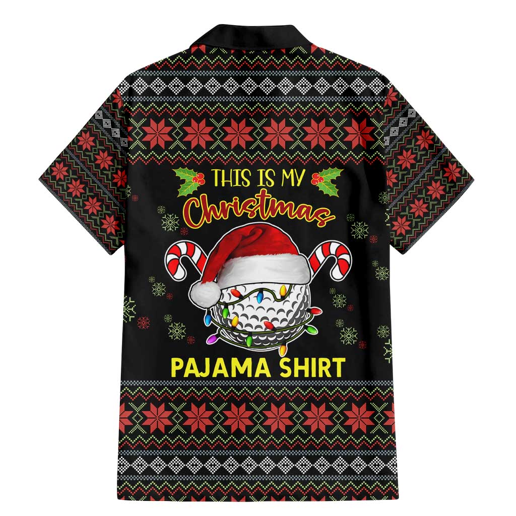 Golf Pajama Christmas Family Matching Mermaid Dress and Hawaiian Shirt Xmas Holiday Patterns - Wonder Print Shop