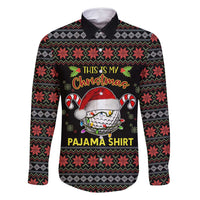 Golf Pajama Christmas Family Matching Mermaid Dress and Hawaiian Shirt Xmas Holiday Patterns - Wonder Print Shop