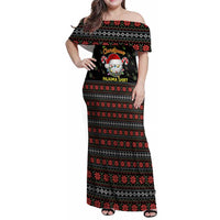 Golf Pajama Christmas Family Matching Off Shoulder Maxi Dress and Hawaiian Shirt Xmas Holiday Patterns - Wonder Print Shop