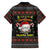 Golf Pajama Christmas Family Matching Short Sleeve Bodycon Dress and Hawaiian Shirt Xmas Holiday Patterns - Wonder Print Shop