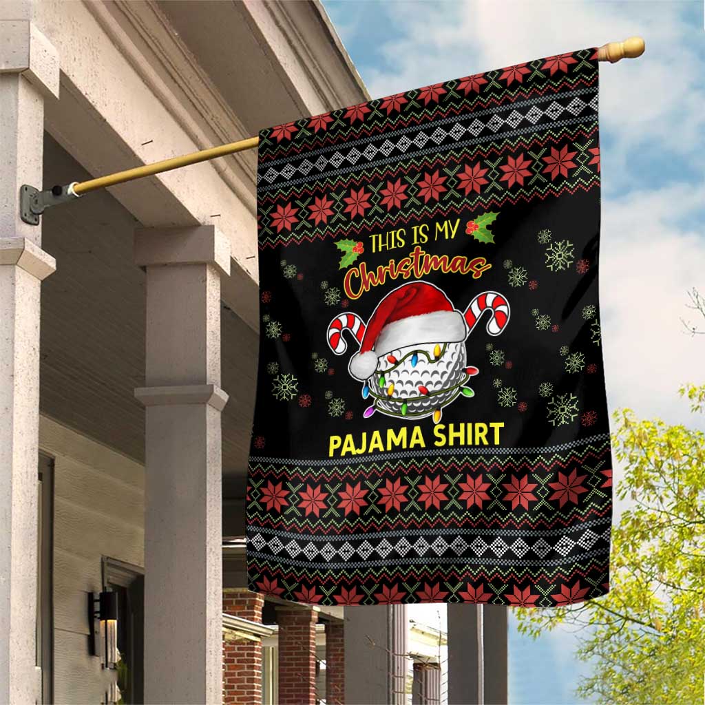 Golf Pajama Christmas Garden Flag Xmas Holiday Patterns - Wonder Print Shop