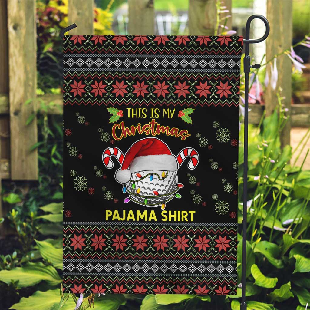 Golf Pajama Christmas Garden Flag Xmas Holiday Patterns - Wonder Print Shop
