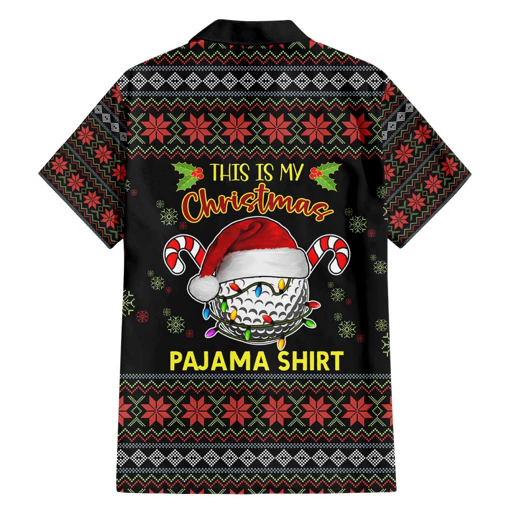 Golf Pajama Christmas Hawaiian Shirt Xmas Holiday Patterns - Wonder Print Shop