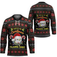 Golf Pajama Christmas Hockey Jersey Xmas Holiday Patterns - Wonder Print Shop