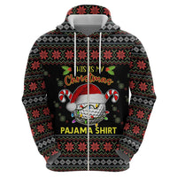 Golf Pajama Christmas Hoodie Xmas Holiday Patterns - Wonder Print Shop