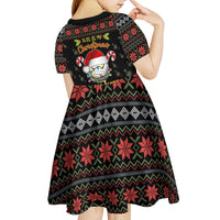 Golf Pajama Christmas Kid Short Sleeve Dress Xmas Holiday Patterns - Wonder Print Shop