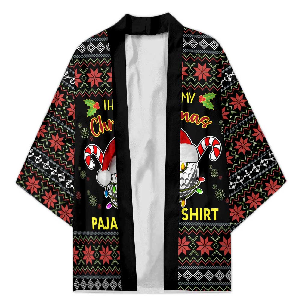 Golf Pajama Christmas Kimono Xmas Holiday Patterns - Wonder Print Shop